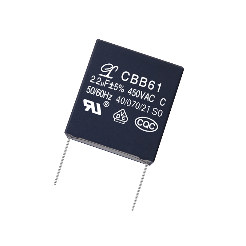 CBB61 ตัวเก็บประจุมอเตอร์ AC แบบฟิล์มโพลีโพรพิลีน Metallized